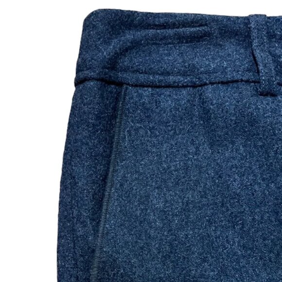 Harve Benard Women's NWOT Wool Blend Cuffed 3/4 Grey Pants Size 6 Zipper Front - Picture 4 of 7